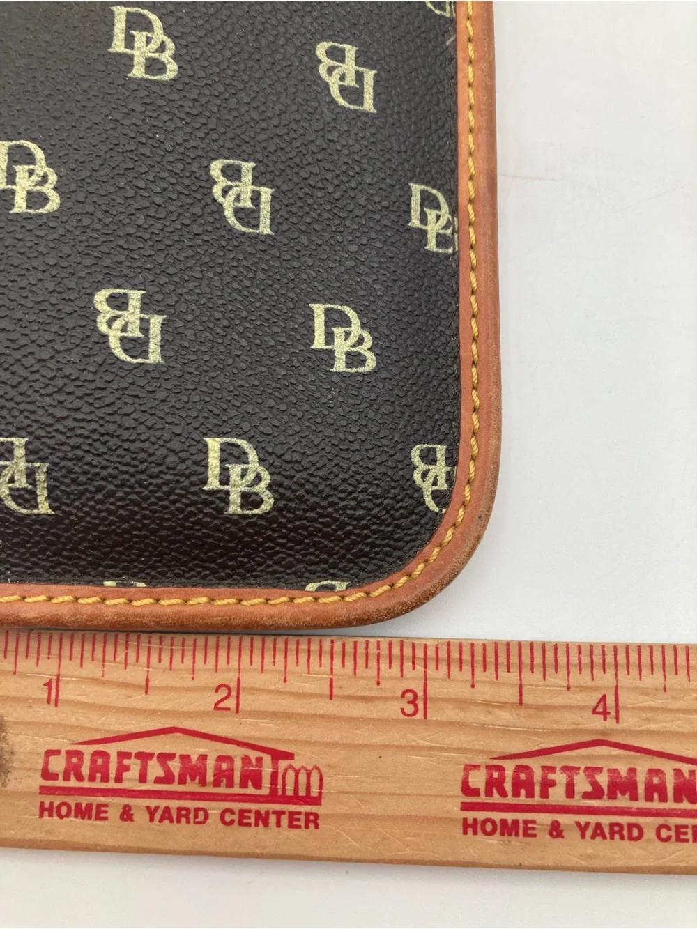 Dooney and Bourke DB Logo Glasses Sunglasses Case Blue Cream